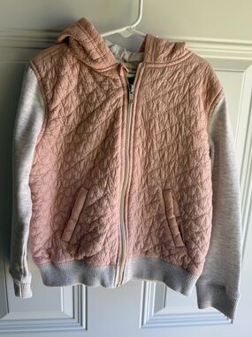 Tucker + Tate Girls' Quilted Pink Hooded Jacket size 7